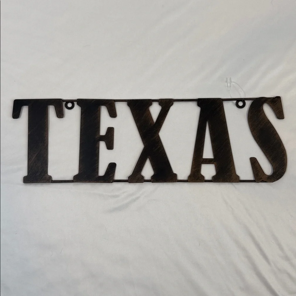 Rustic Brown Texas Wall Sign - NWOT